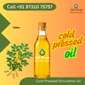 Cold pressed groundnut oil